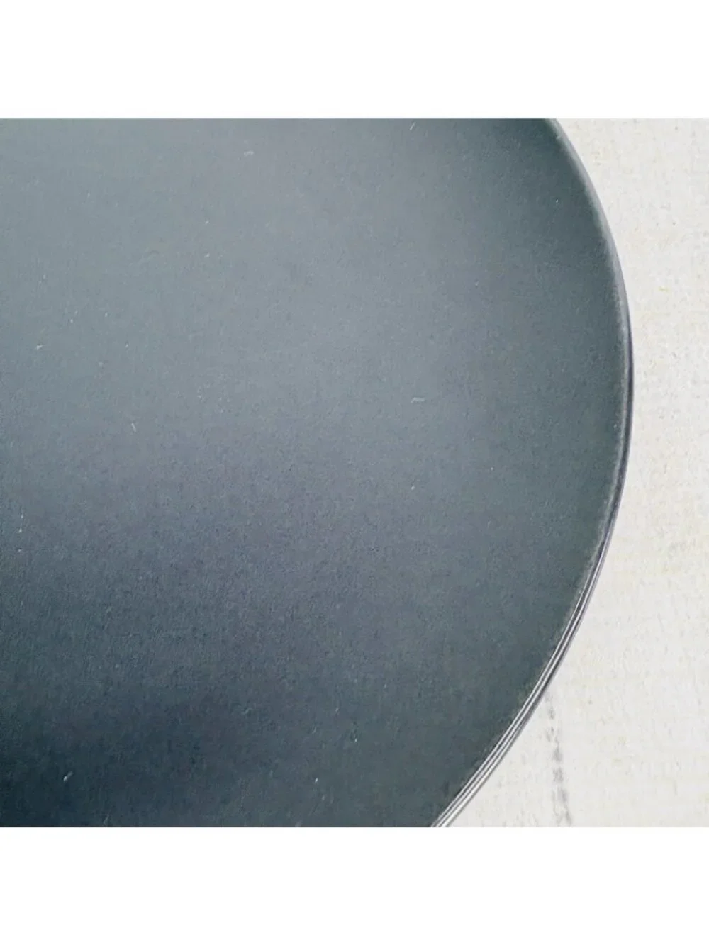 Ikea of Sweden 12011 Solid Black Matte Round Stoneware 10.25